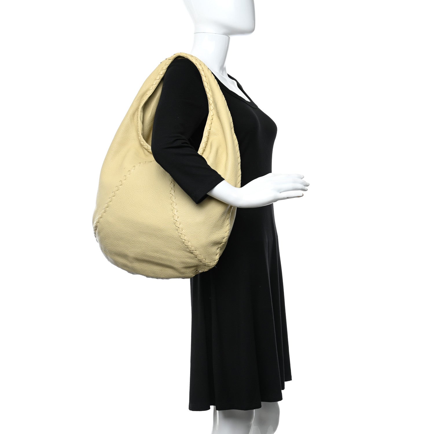 Bottega Veneta Cervo Deerskin Large Hobo Light Yellow 2 of 10