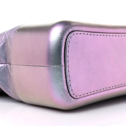 Chanel Iridescent Lambskin Calfskin Quilted Medium Gabrielle Hobo Light Purple 8 of 13