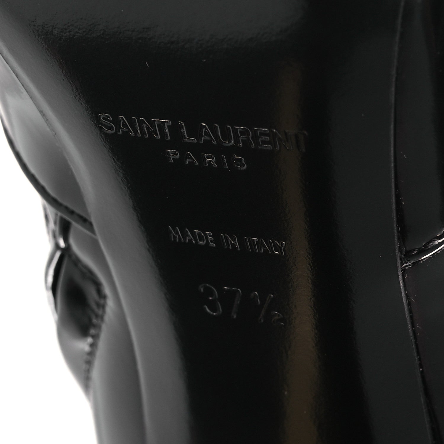 Saint Laurent Vitello Marilyn Auteuil 105 Ankle Zip Boots 37.5 Black 8 of 11