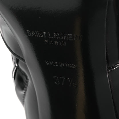 Saint Laurent Vitello Marilyn Auteuil 105 Ankle Zip Boots 37.5 Black 8 of 11