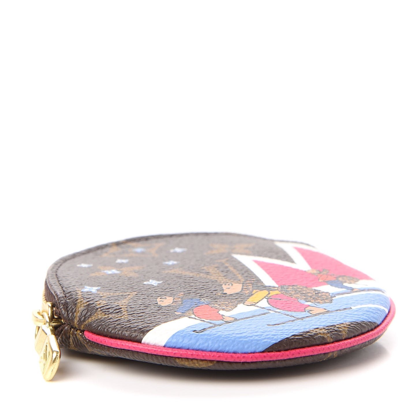 Monogram 2018 Christmas Animation Round Coin Purse