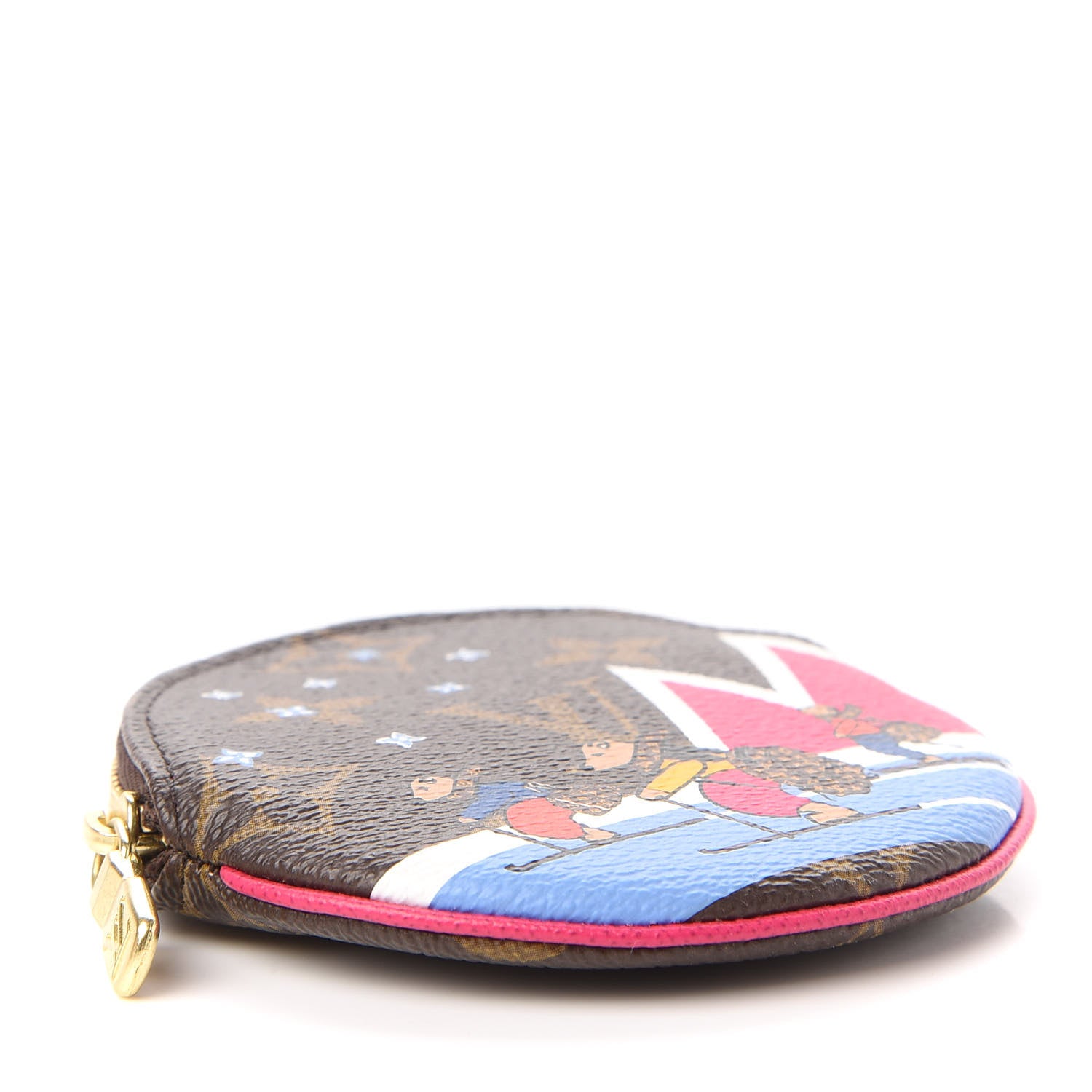 Louis Vuitton Monogram 2018 Christmas Animation Round Coin Purse 4 of 8