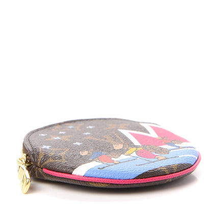 Louis Vuitton Monogram 2018 Christmas Animation Round Coin Purse 4 of 8