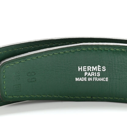 Hermes Box 32mm Belt Strap 68 Black Vert Clair 3 of 9