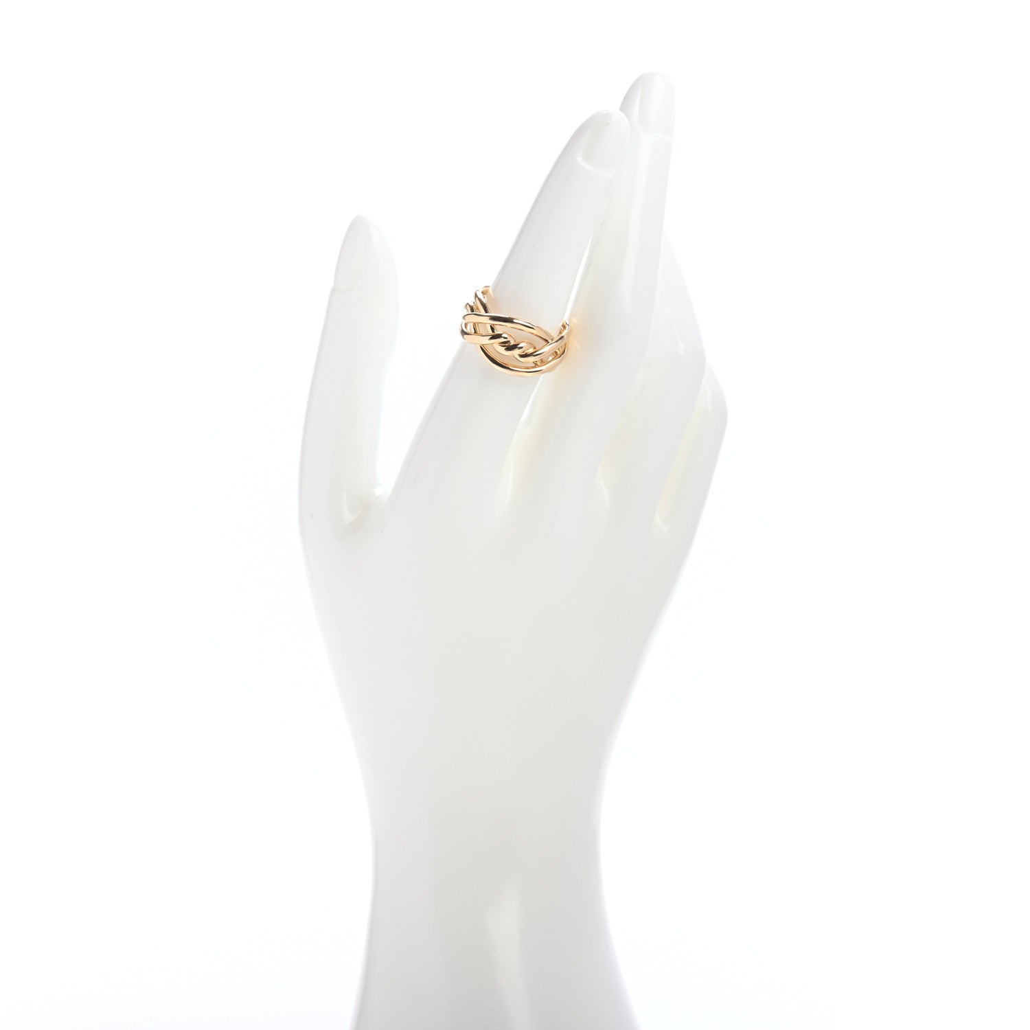 David Yurman 18K Yellow Gold 11.5mm Continuance Ring 54 7 2 of 4