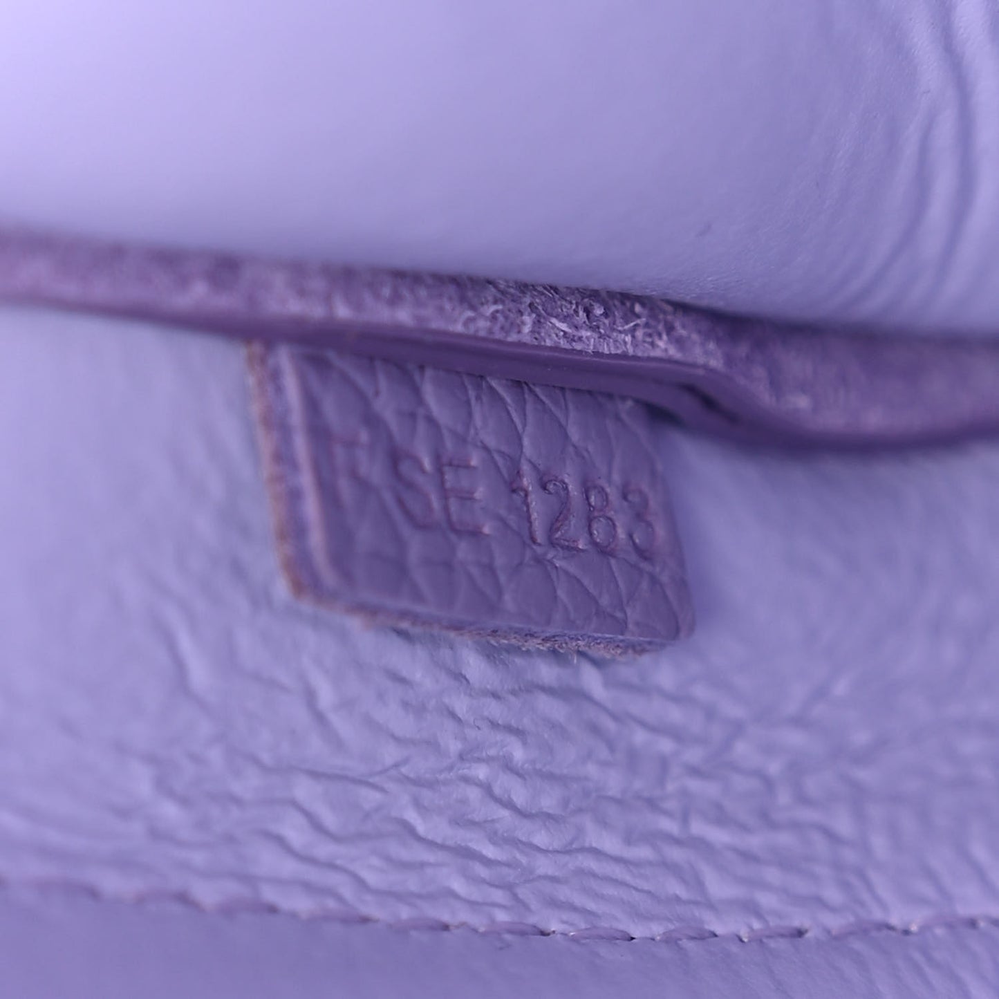 Grained Calfskin Mini The Tote Bag Lavender