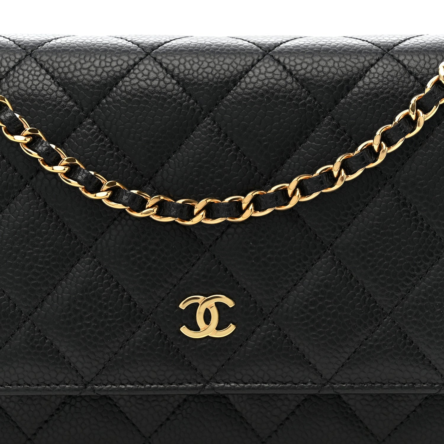 Chanel Caviar Quilted Wallet on Chain WOC Black 9 of 12