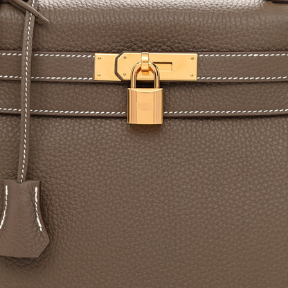 Hermes Taurillon Clemence Kelly Retourne 28 Etoupe 8 of 11