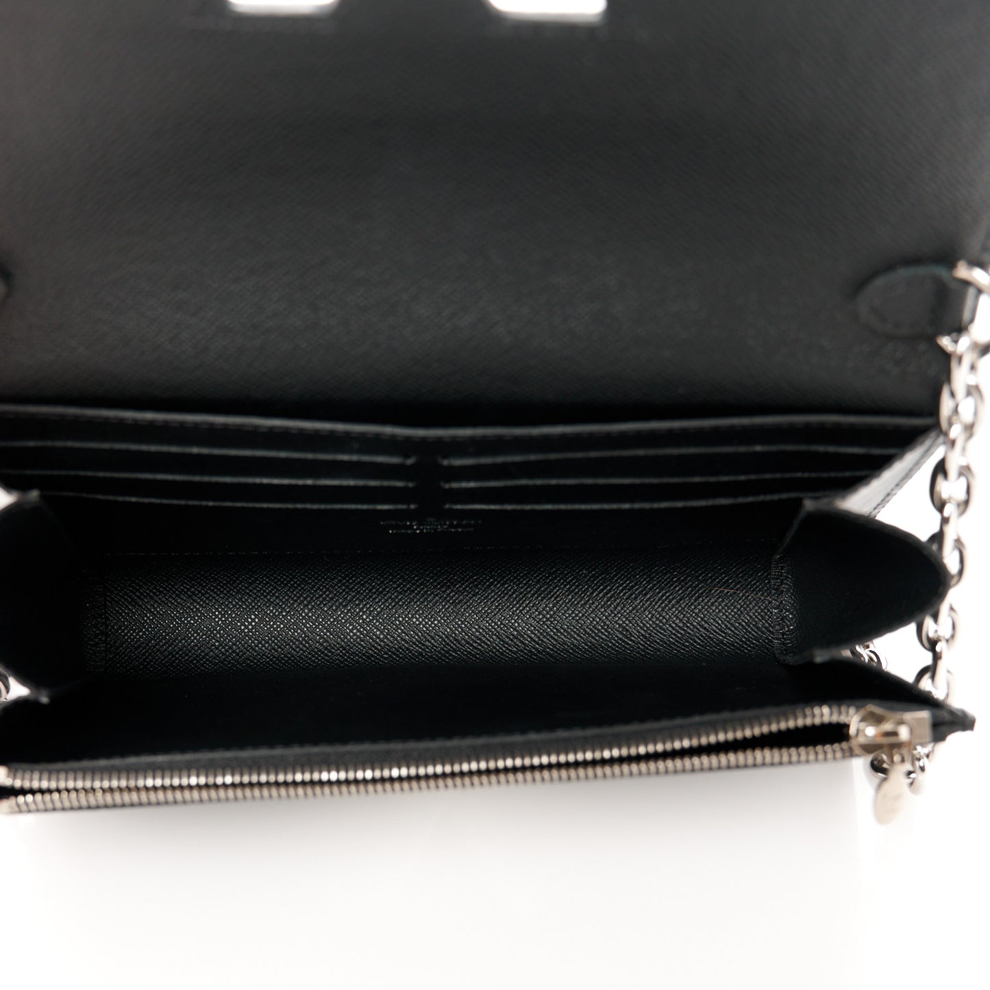 Epi Twist Chain Wallet Black