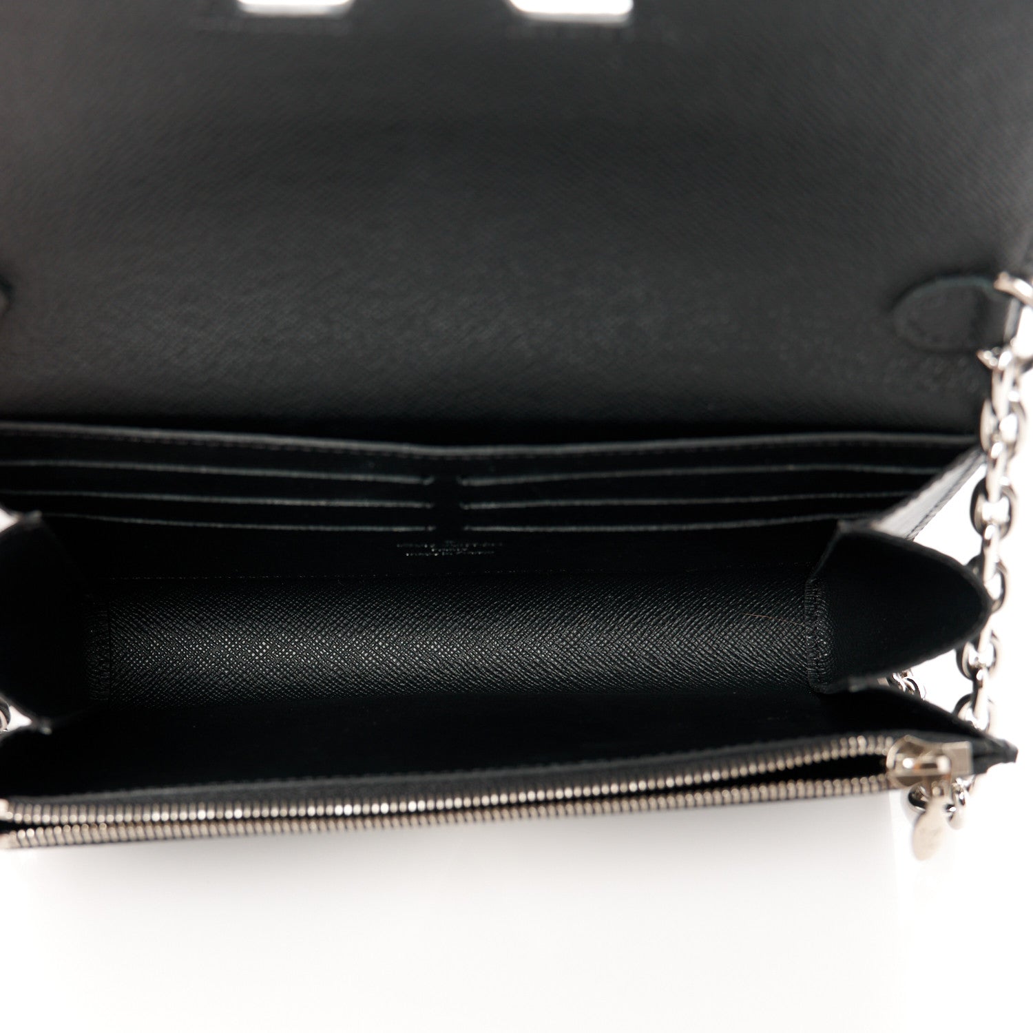 Louis Vuitton Epi Twist Chain Wallet Black 5 of 10