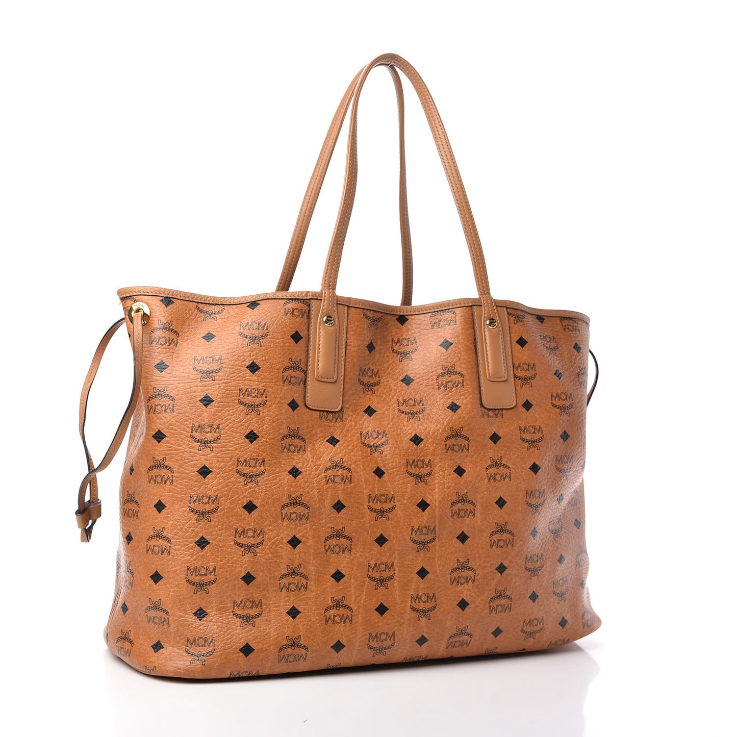 Visetos Large Liz Reversible Shopper Tote Cognac