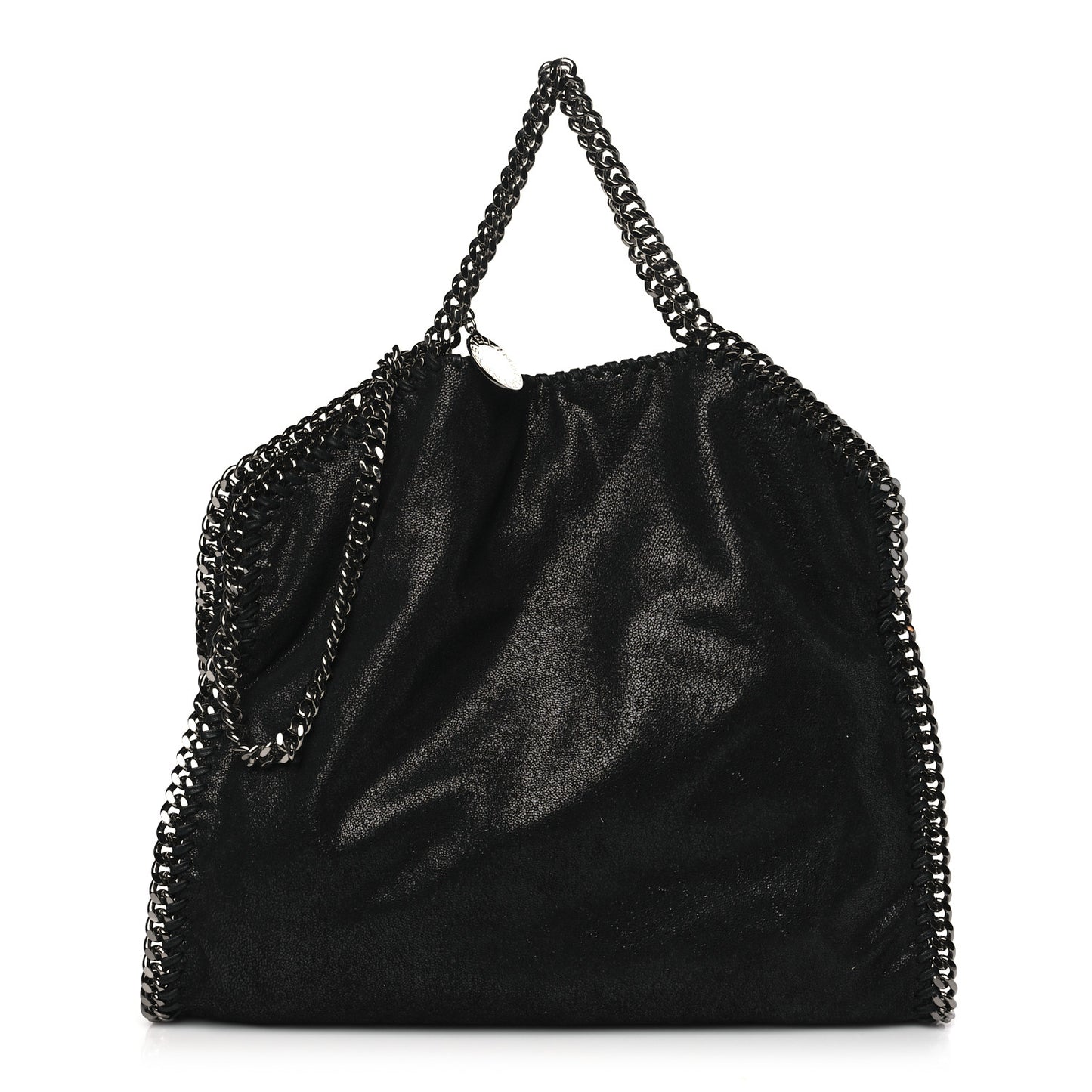 Shaggy Deer Falabella Fold Over Tote Black