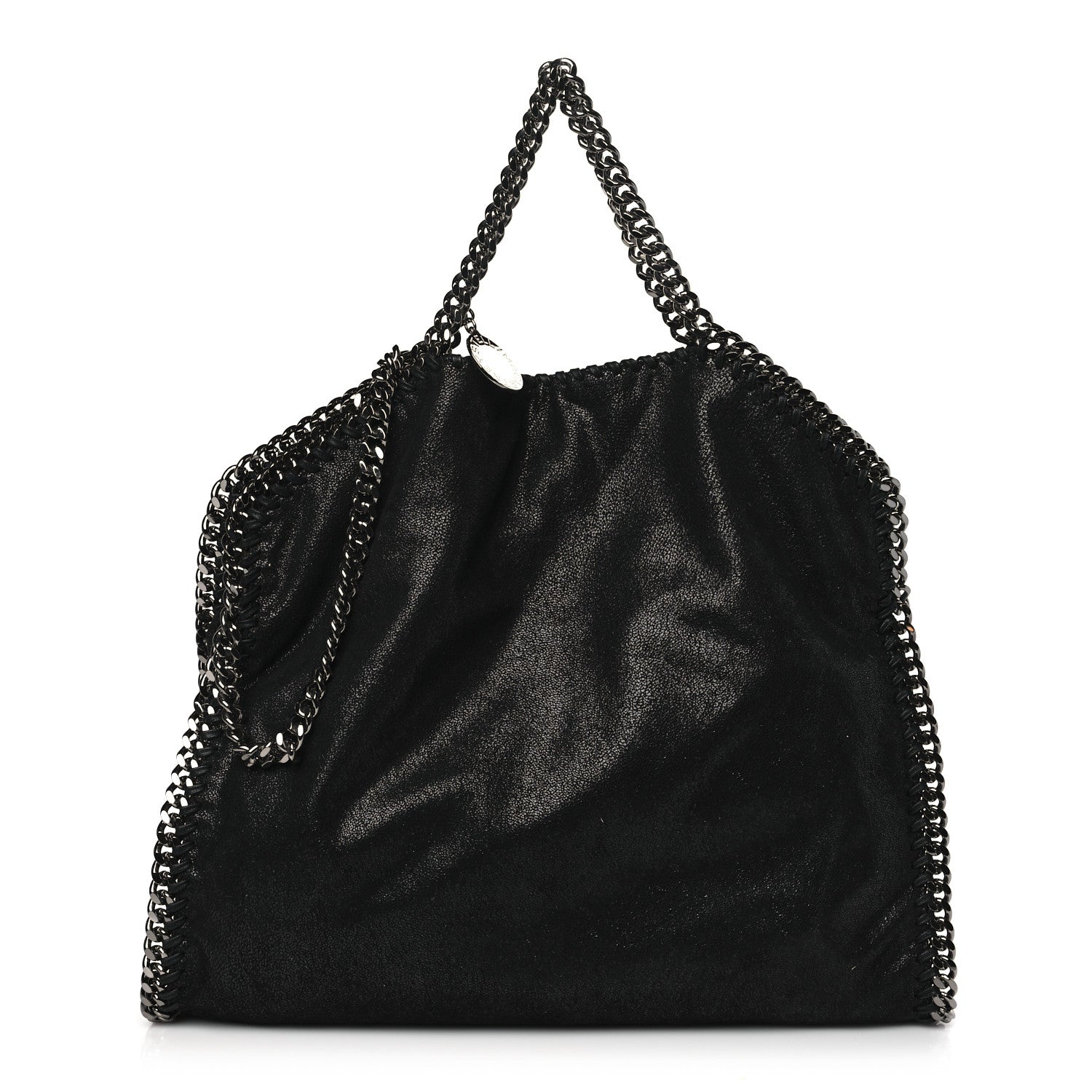 Stella McCartney Shaggy Deer Falabella Fold Over Tote Black 1 of 9