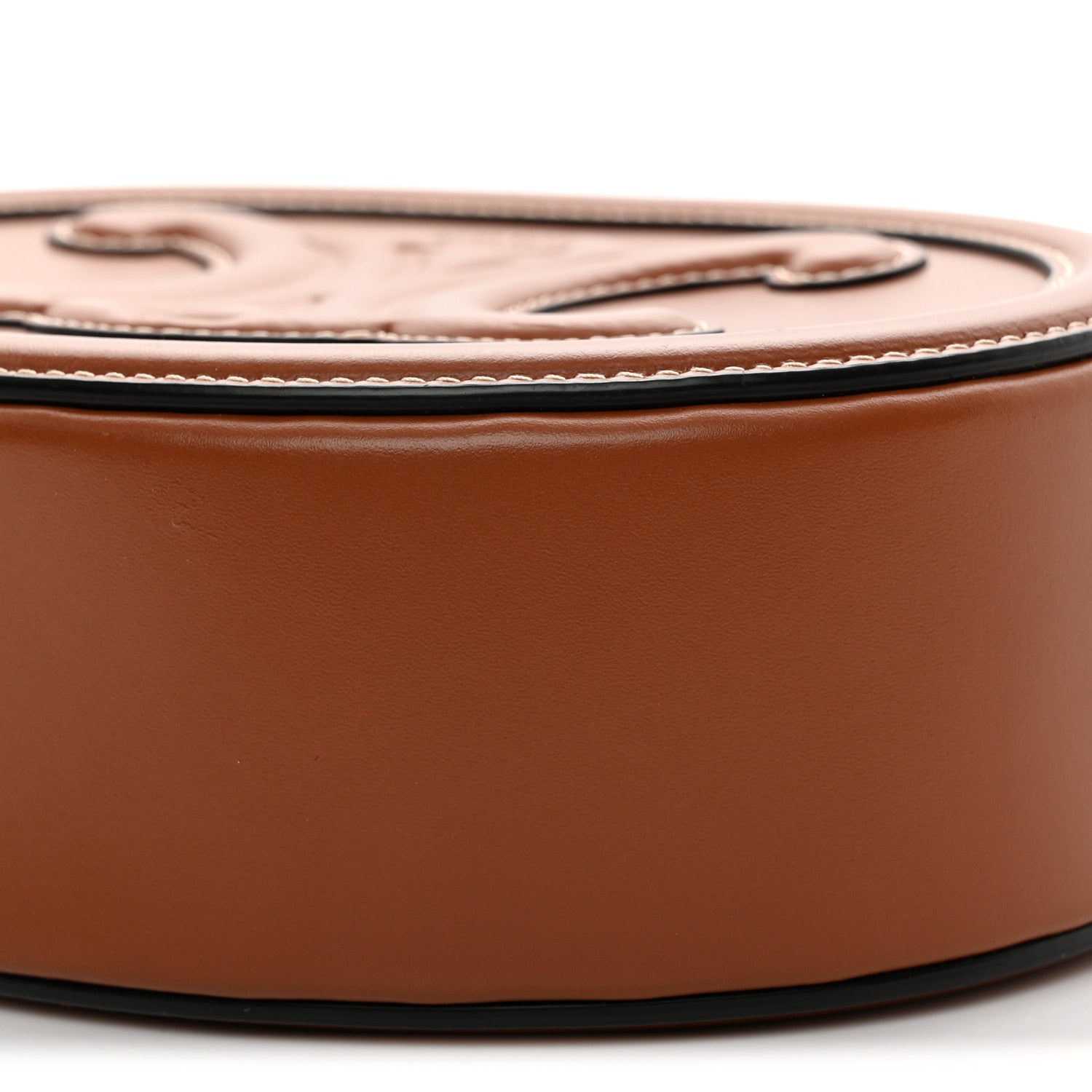 Celine Smooth Calfskin Cuir Triomphe Oval Bag Tan 10 of 10