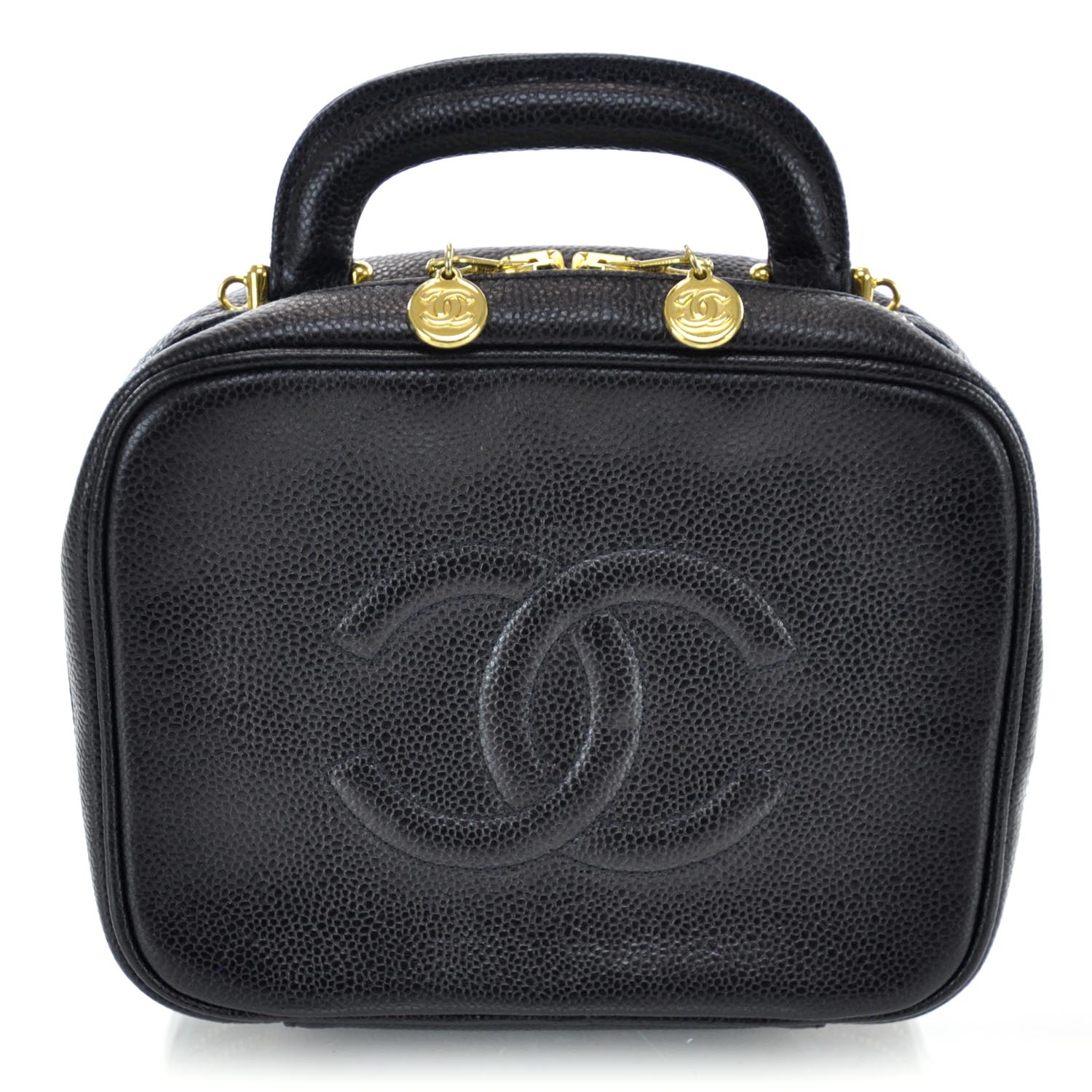 Chanel Caviar Jewelry Travel Case Black 1 of 11