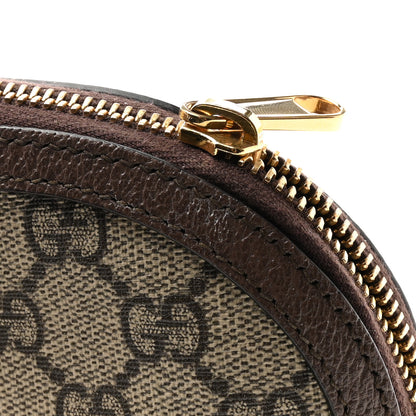 Gucci GG Supreme Monogram Textured Calfskin Web Large Ophidia Cosmetic Case Beige Ebony New Acero 9 of 9