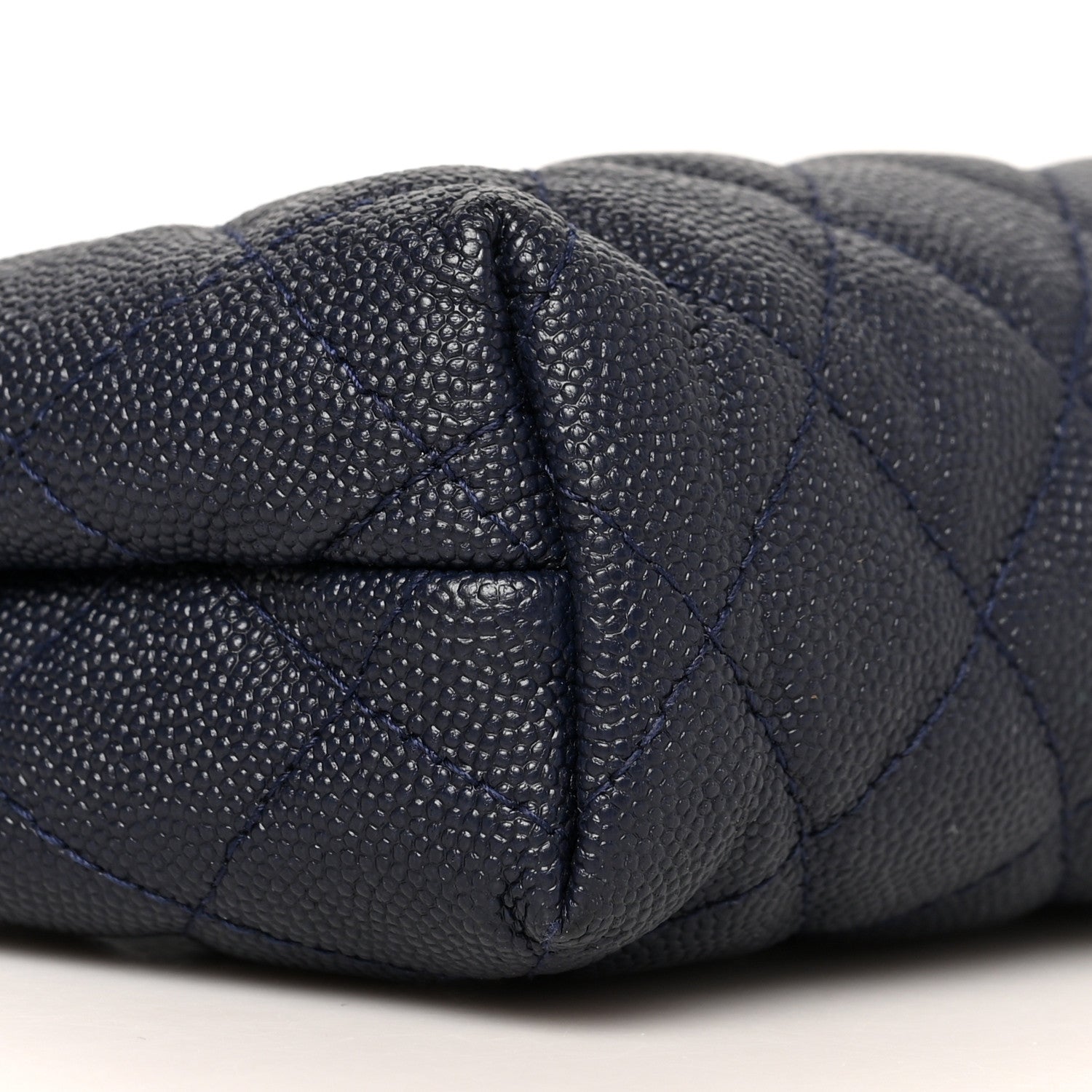 Chanel Caviar Quilted Cosmetic Case Navy 9 of 10