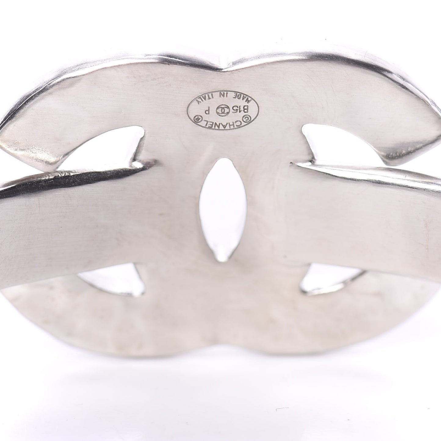 Hammered CC Cuff Silver Blue White