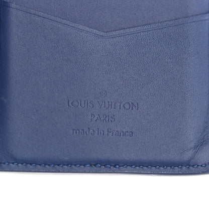 Louis Vuitton Cowhide Monogram Bandana Pocket Organizer Blue 6 of 6
