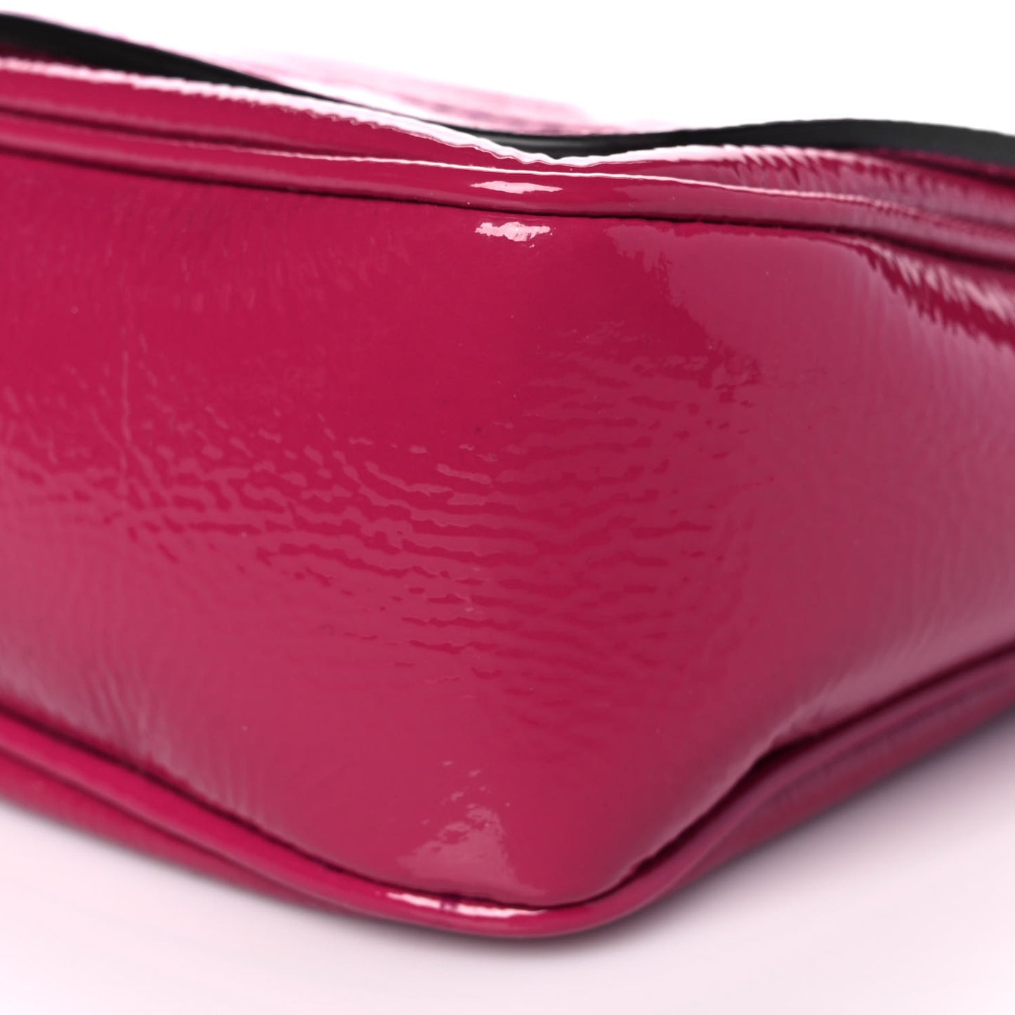 Vernice Naplack Small Soho Flap Crossbody Bright Bougainvillea