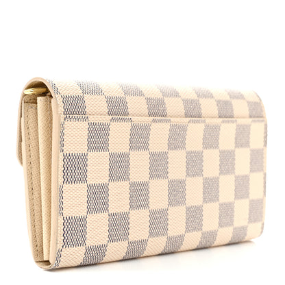 Louis Vuitton Damier Azur Sarah Wallet NM 3 of 8