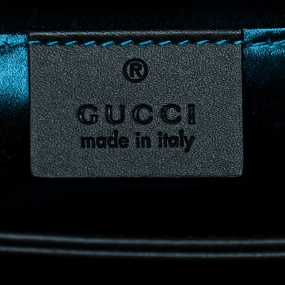 Gucci Suede Patent GG Web Small Ophidia Chain Shoulder Bag Black 6 of 9