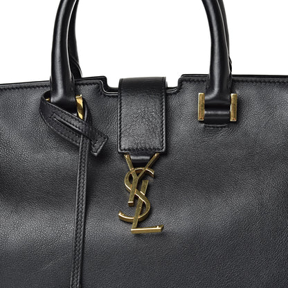Saint Laurent Calfskin Small Monogram Cabas Black 8 of 24