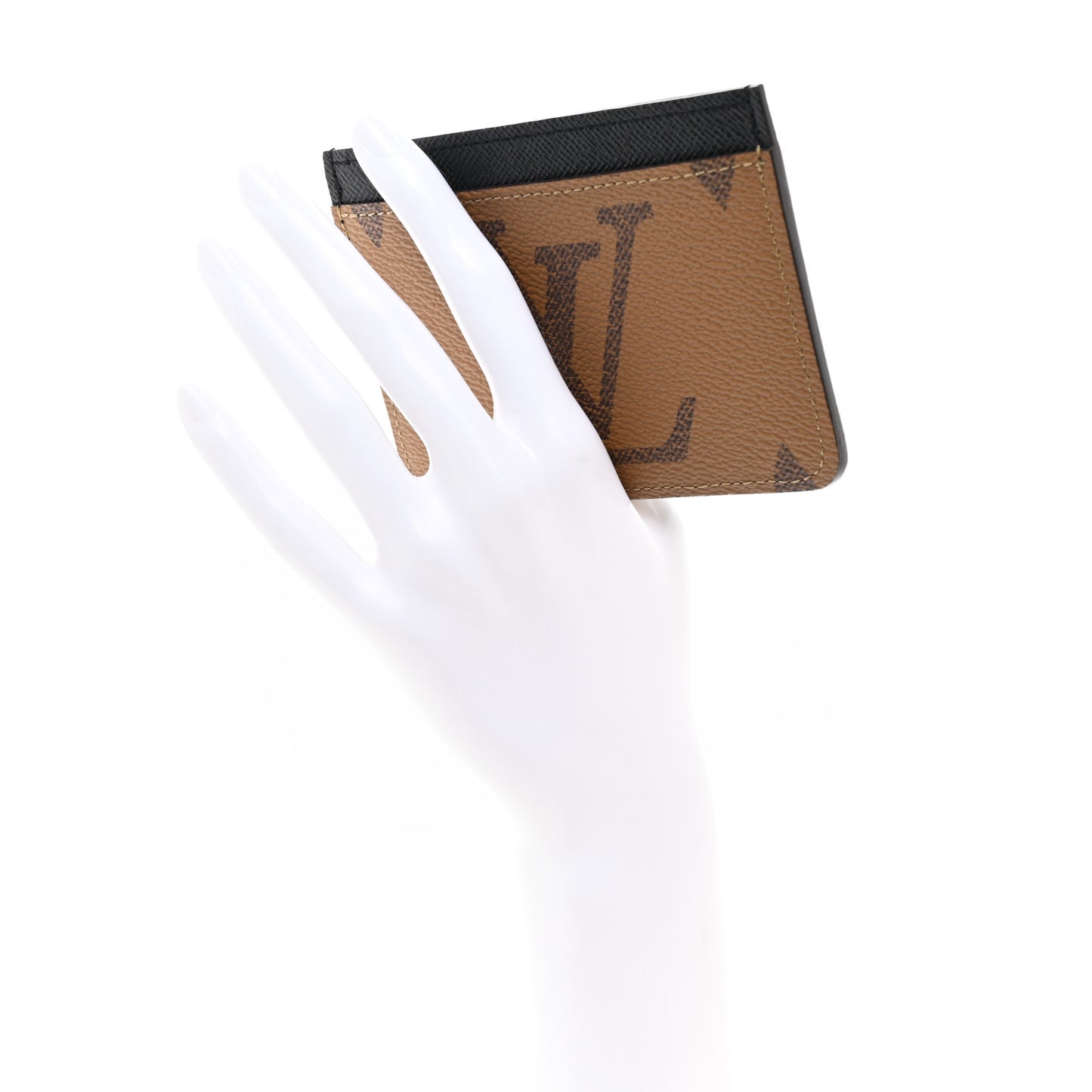 Reverse Monogram Side Up Card Holder