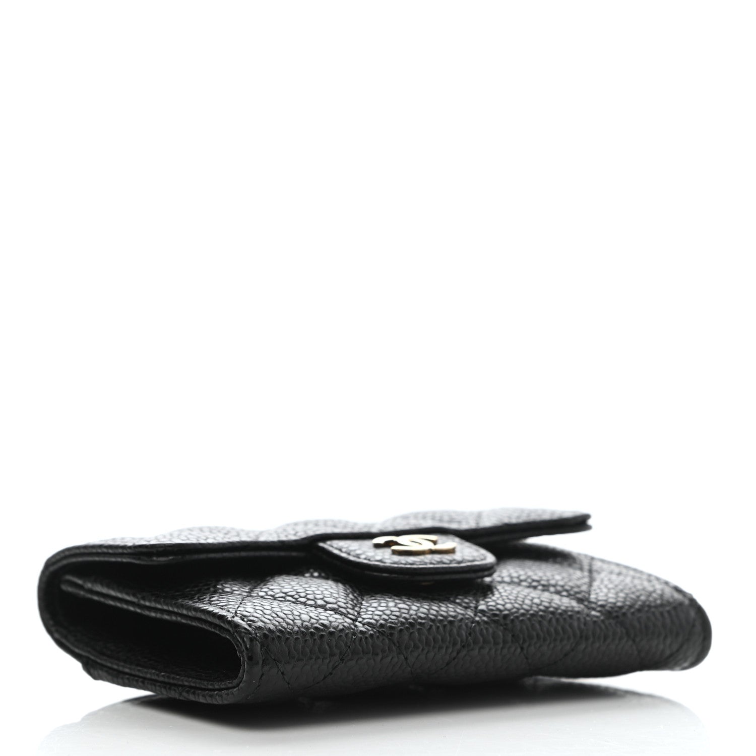 Chanel Caviar Quilted Flap Card Holder Wallet Black 4 of 8
