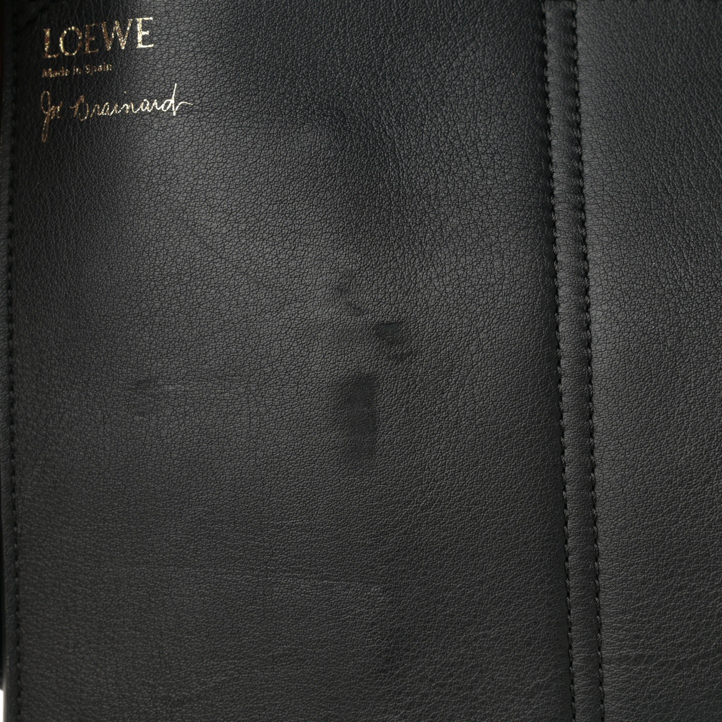 Calfskin Underwear Print Large Double Handle Tote Black