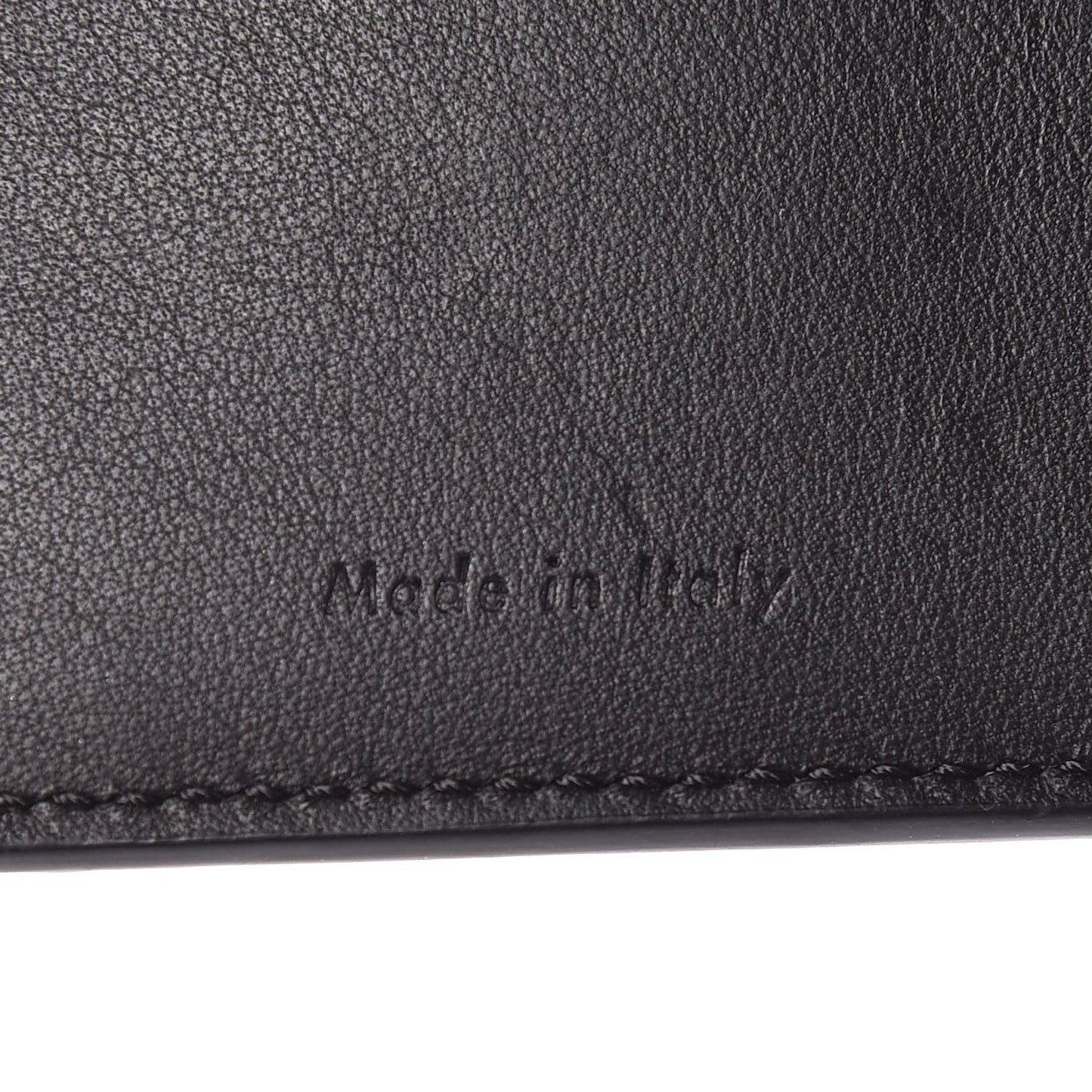 Smooth Lambskin Metallic Frame Coin Card Purse Black Gold