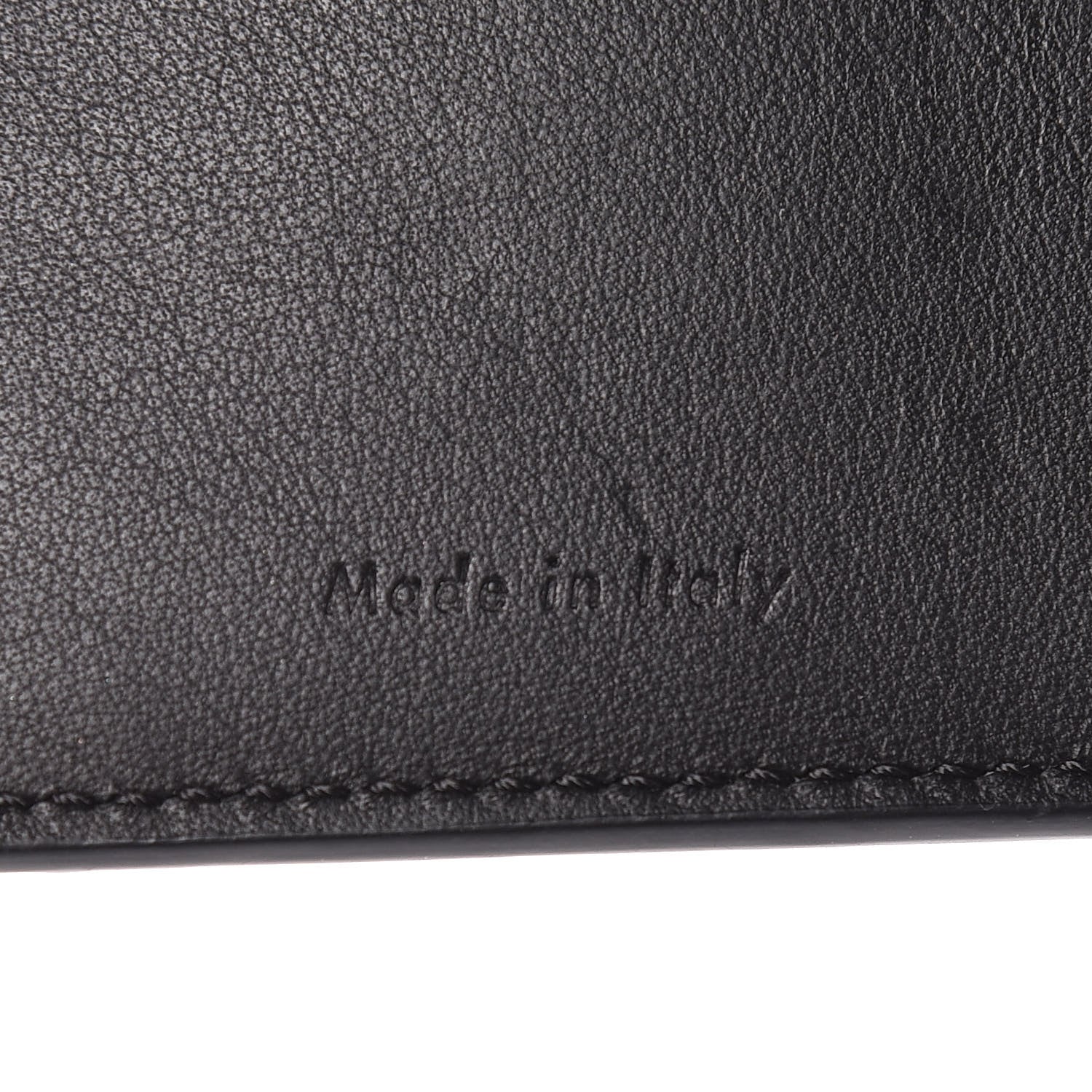Celine Smooth Lambskin Metallic Frame Coin Card Purse Black Gold 6 of 7