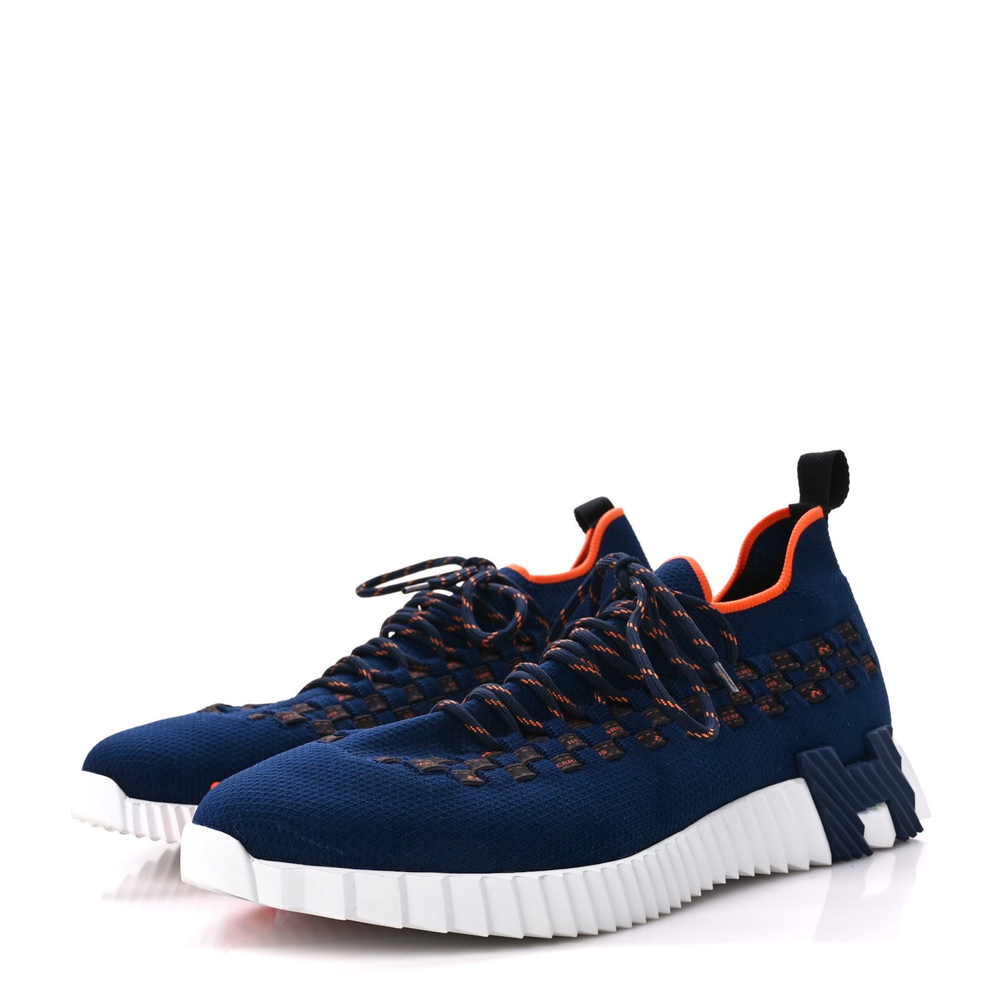 Knit Bolduc Mens Flex Sneakers 43.5 Marine Black