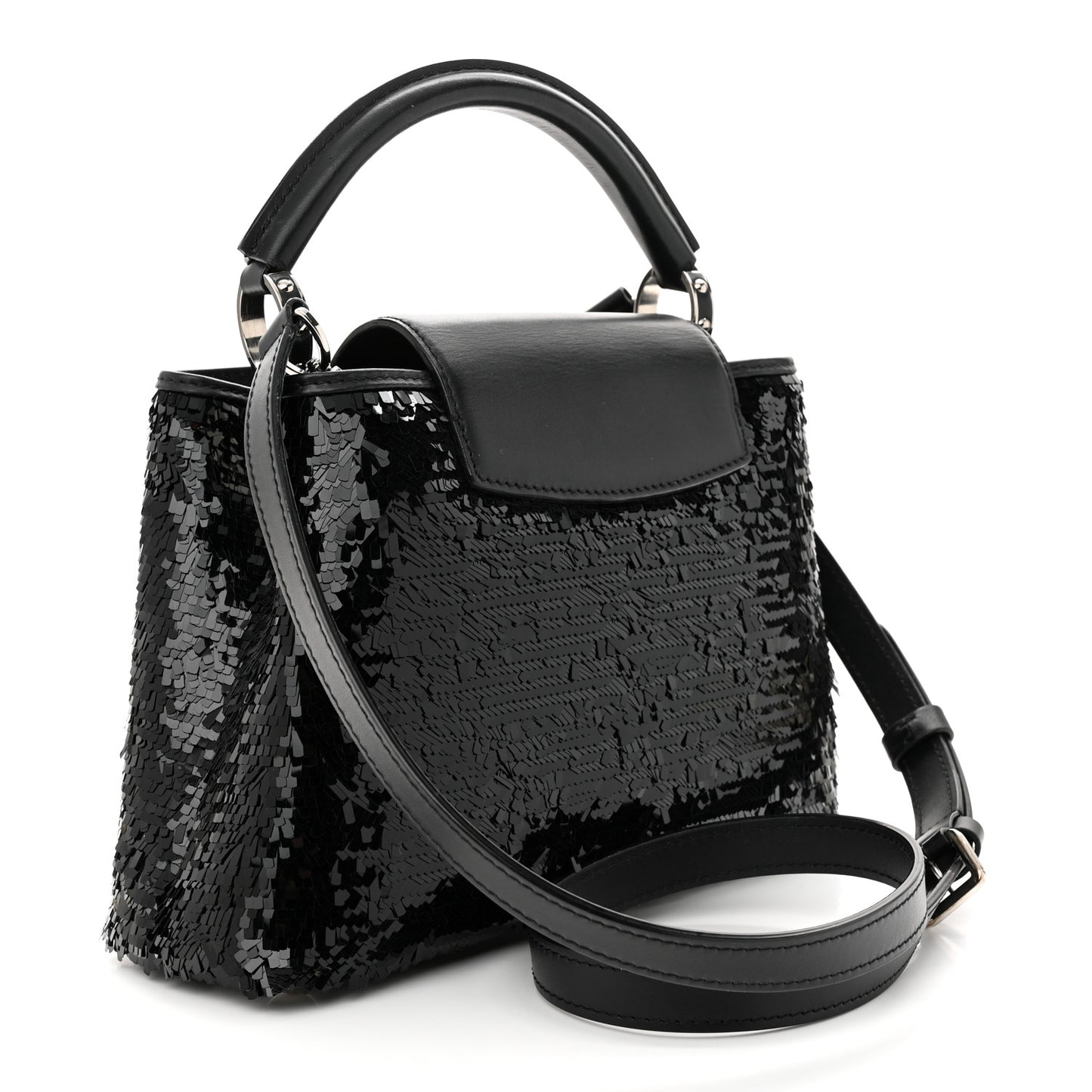 Calfskin Sequin Capucines BB Night Fever