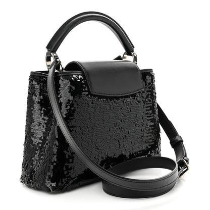 Louis Vuitton Calfskin Sequin Capucines BB Night Fever 3 of 15