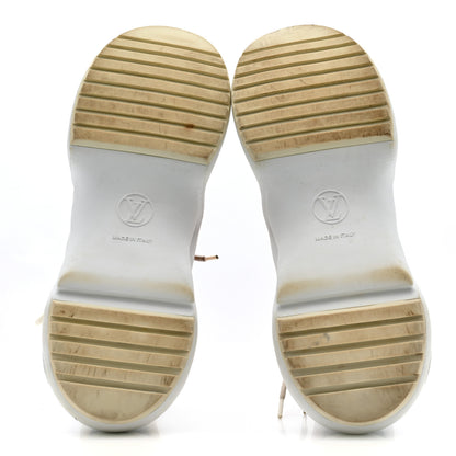Louis Vuitton Calfskin Technical Nylon LV Archlight Sneaker 38.5 White Orange 6 of 12