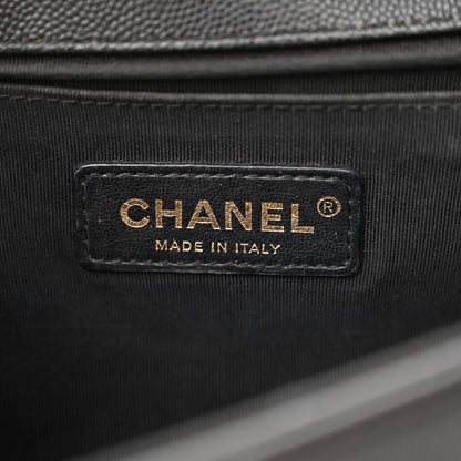 Chanel Caviar Quilted Medium Boy Flap Black 6 of 11