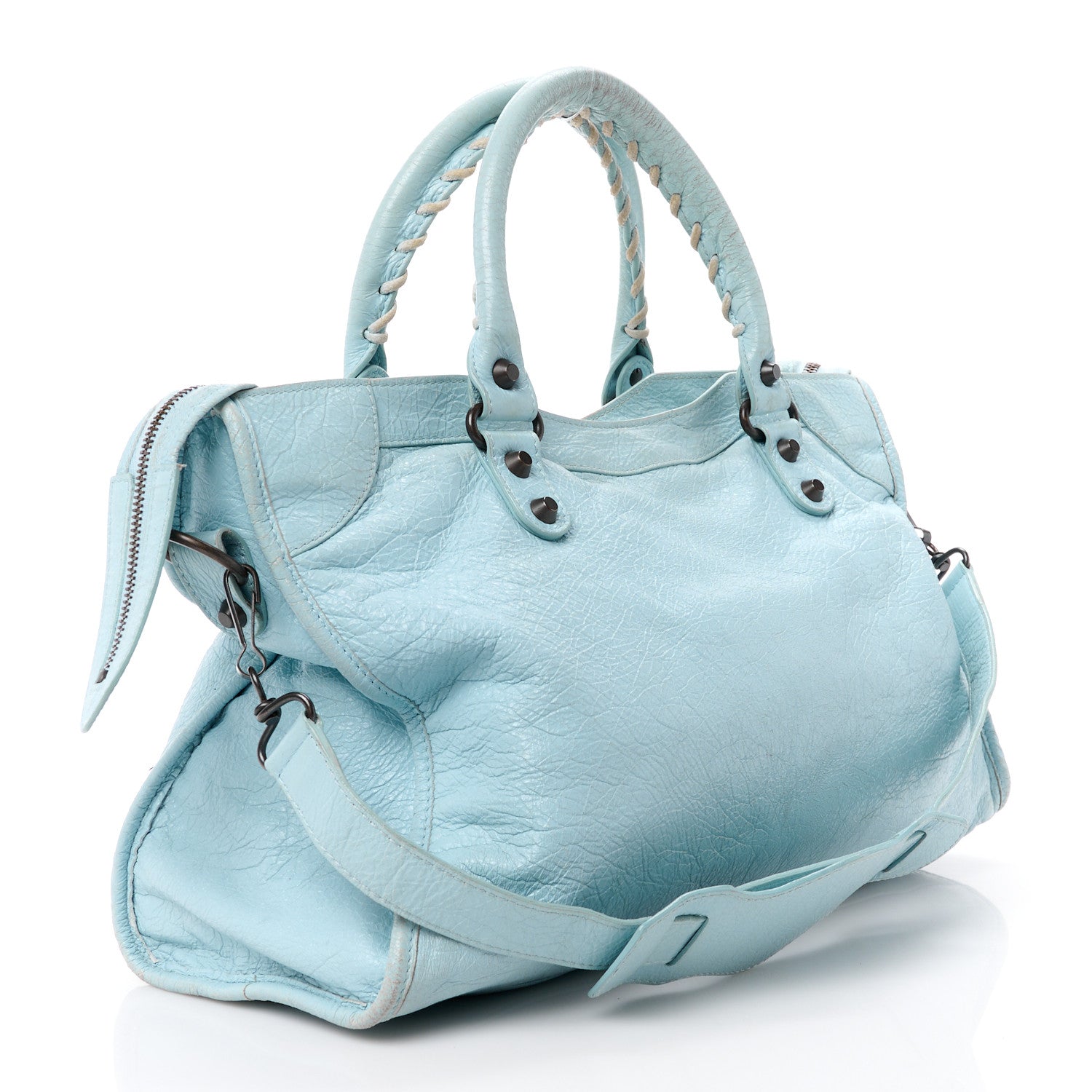 Balenciaga Agneau Classic Hardware City Bleu Acier 4 of 16