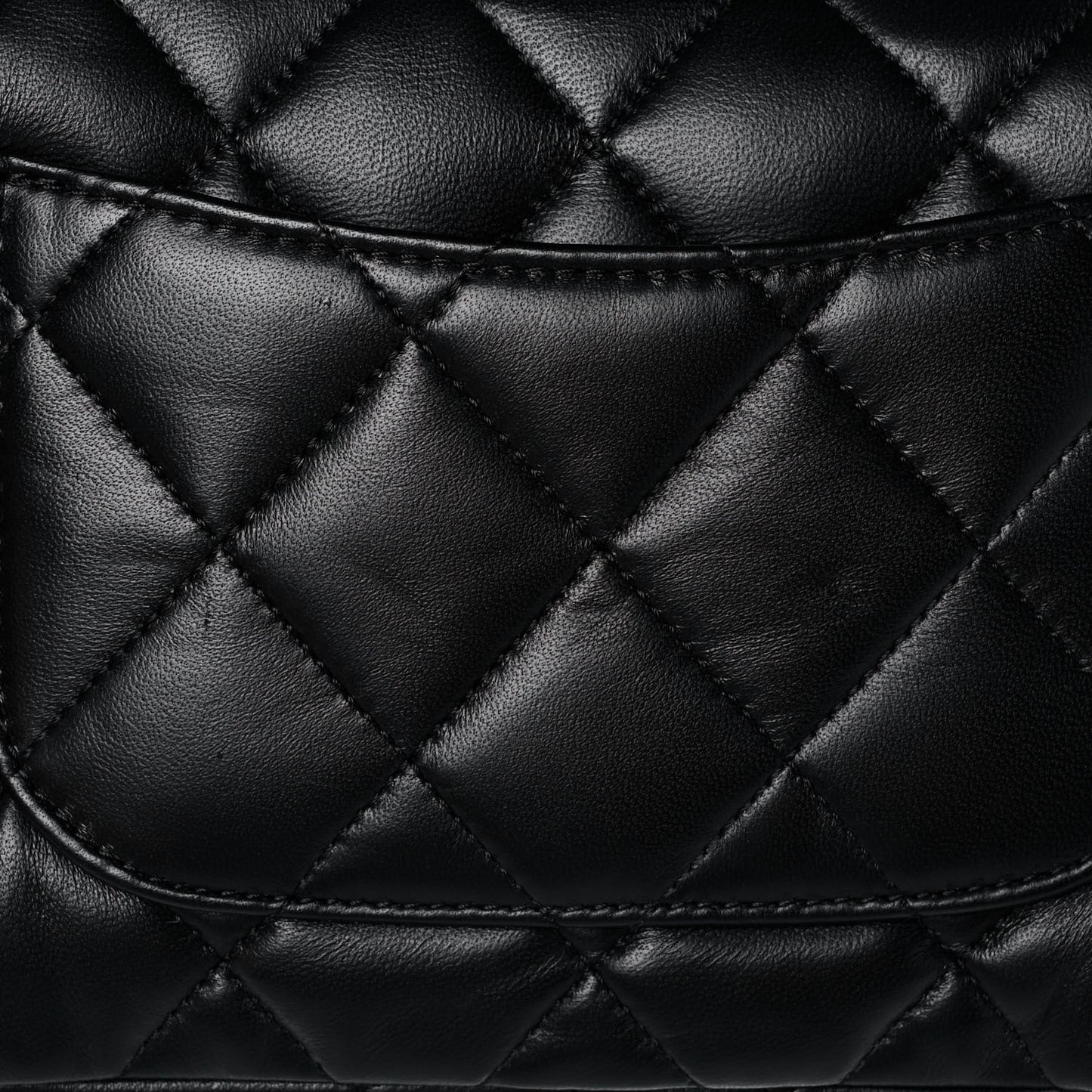 Lambskin Quilted Small Funky Town Flap Black