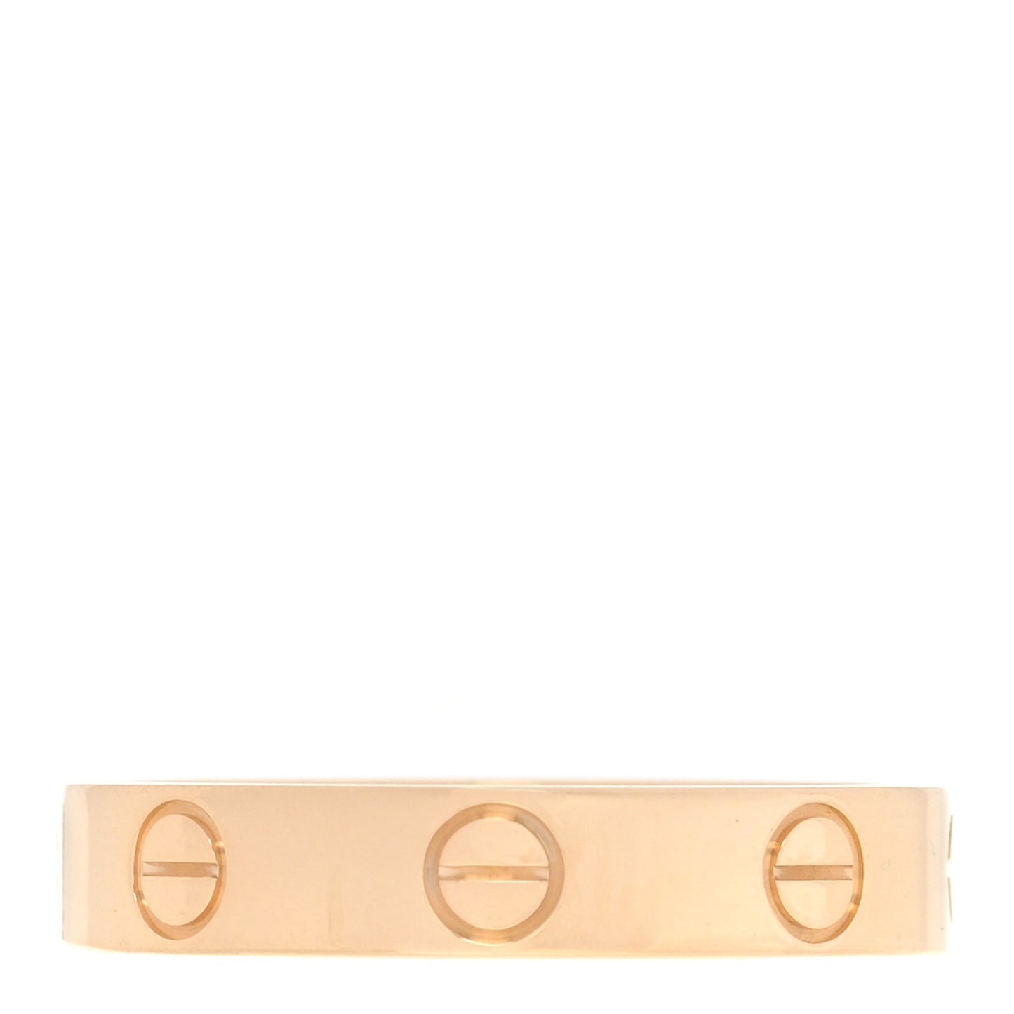 18K Yellow Gold 3.5mm LOVE Wedding Band Ring 52 6