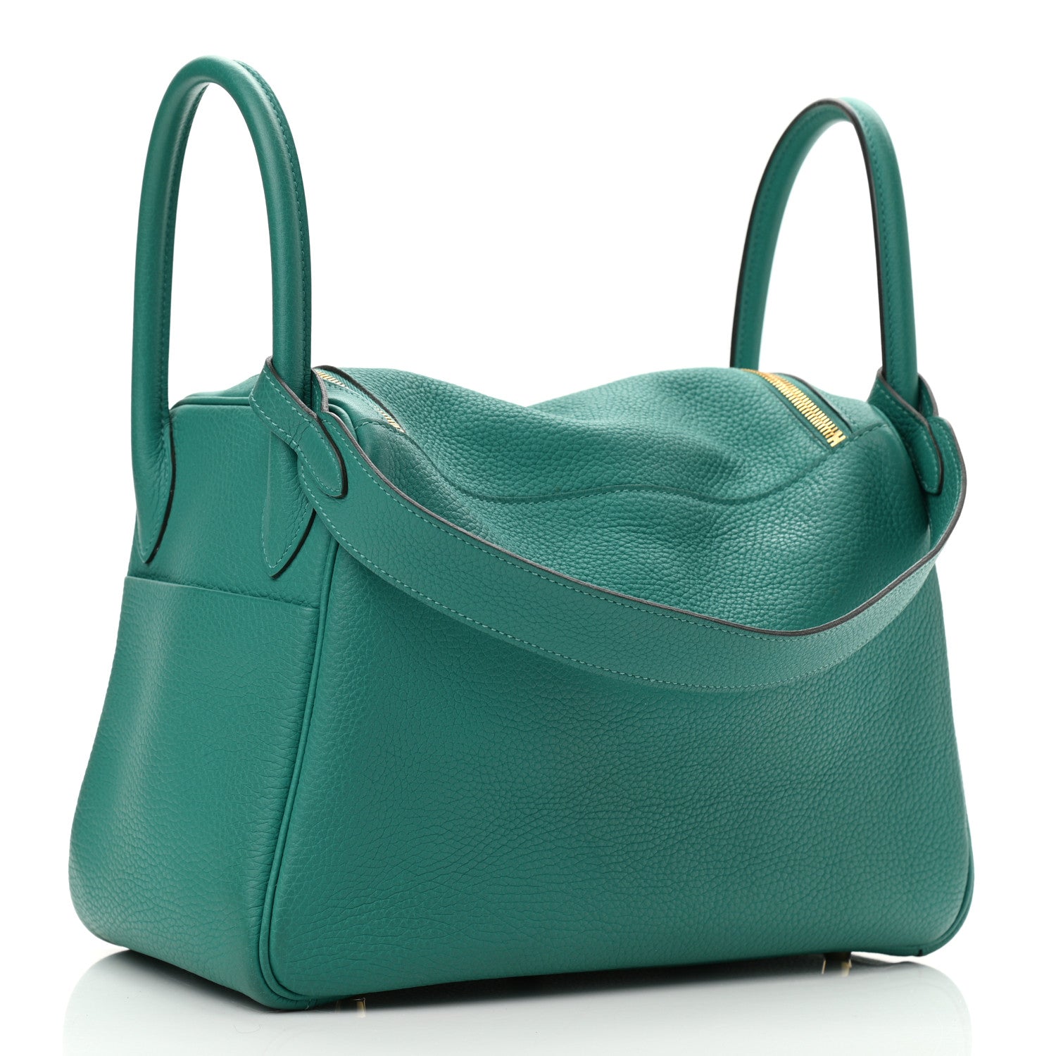 Hermes Taurillon Clemence Lindy 30 Vert Verone 3 of 11