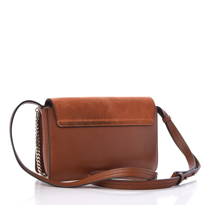 Chloe Suede Calfskin Small Faye Shoulder Bag Tobacco 3 of 8