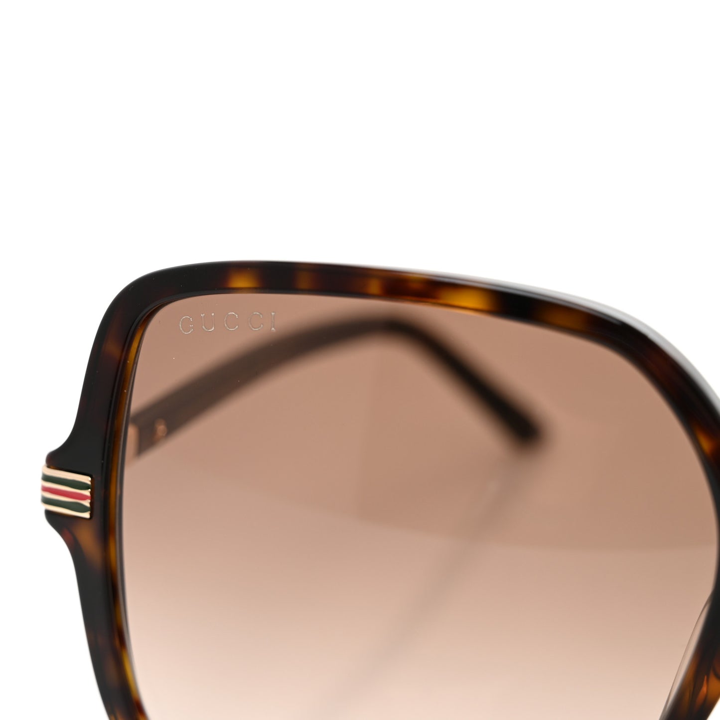 Acetate Square Frame Web Sunglasses GG1448SA Tortoise