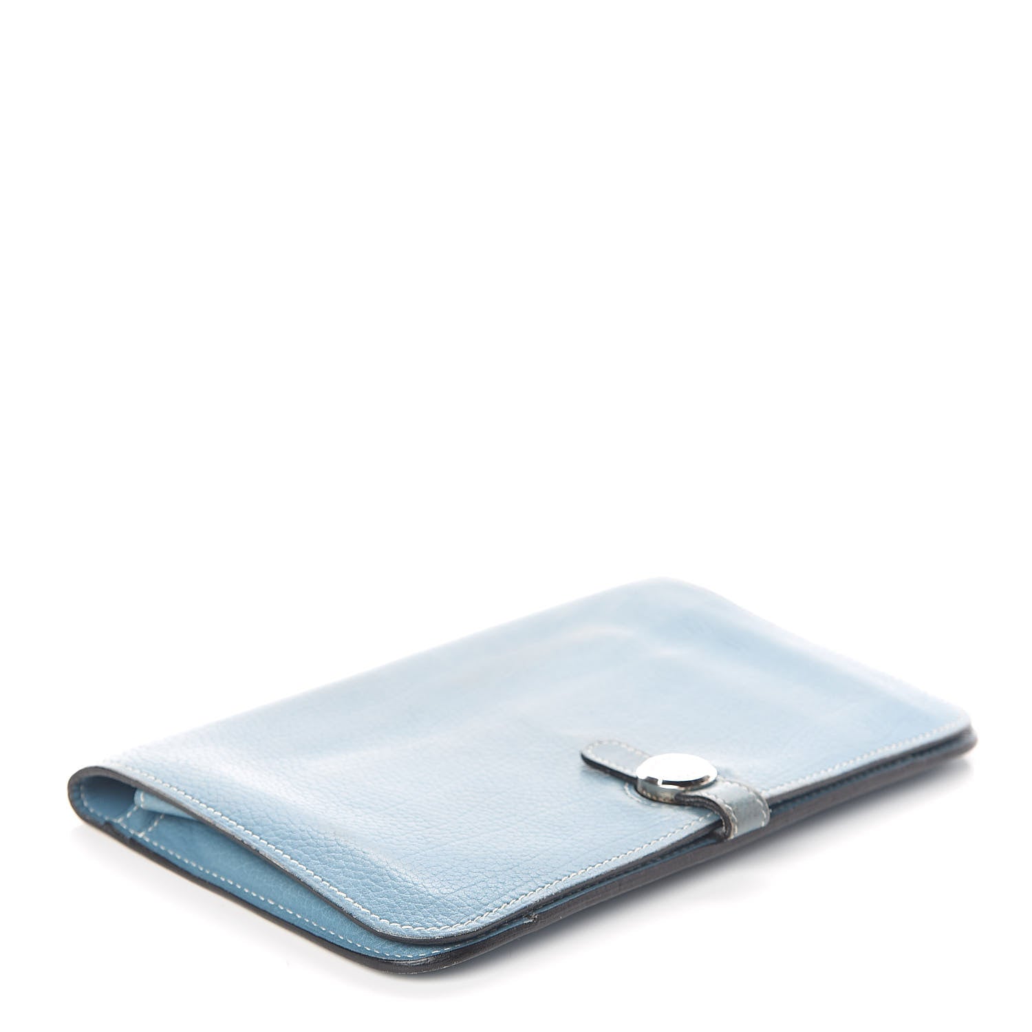 Hermes Togo Dogon Duo Wallet Blue Jean 5 of 11