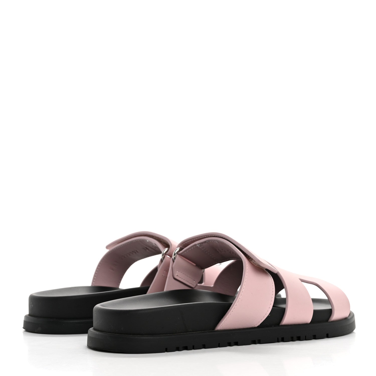 Hermes Calfskin Womens Chypre Sandals 36 Rose Porcelaine 5 of 14