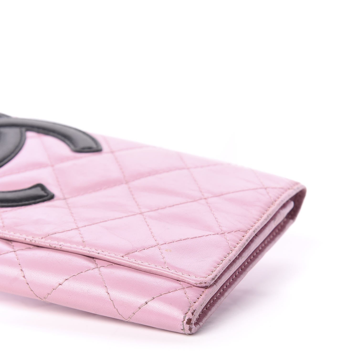 Chanel Calfskin Quilted Cambon Flap Wallet Pink 6 of 11