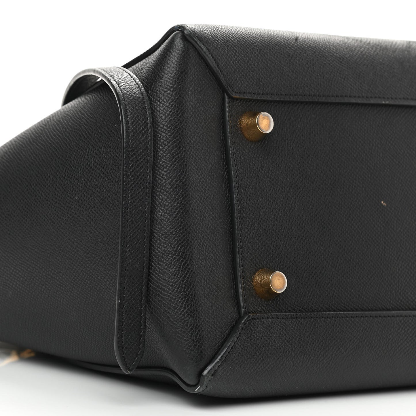 Grained Calfskin Mini Belt Bag Black