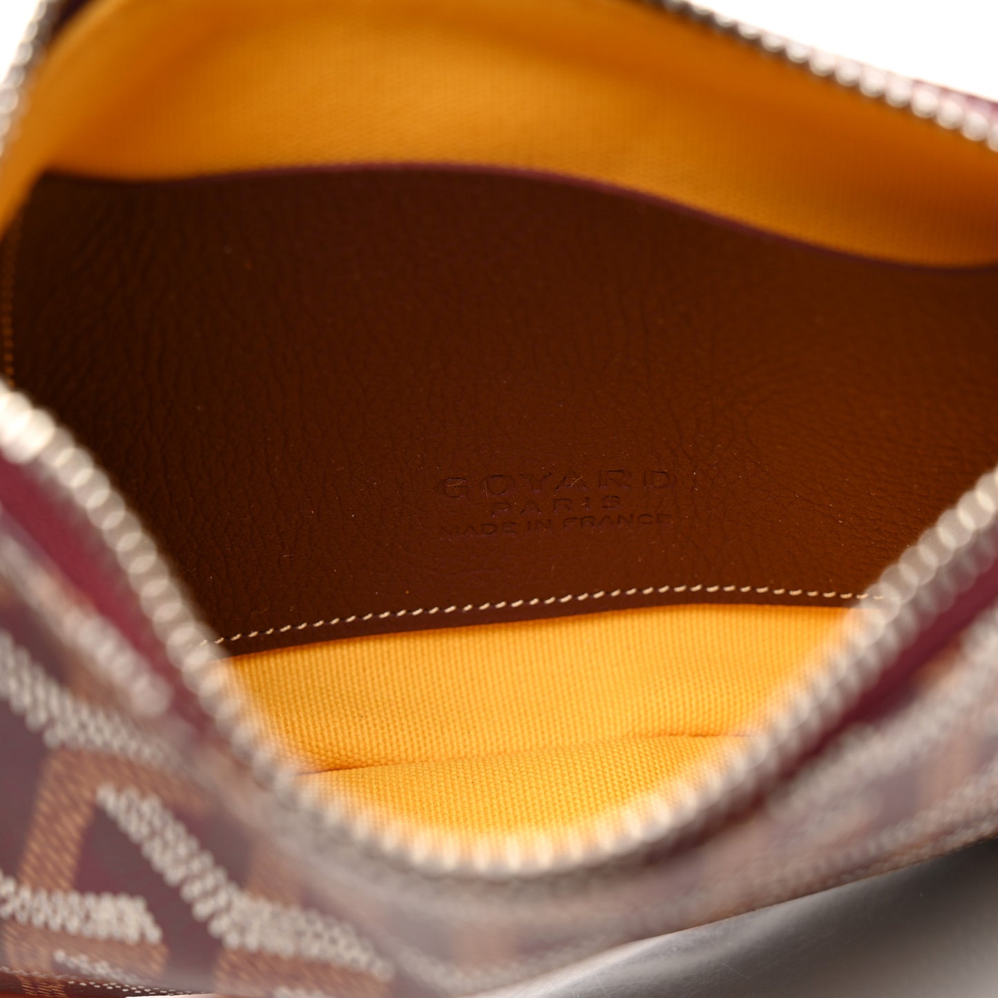 Goyardine Mini Senat Pochette Burgundy