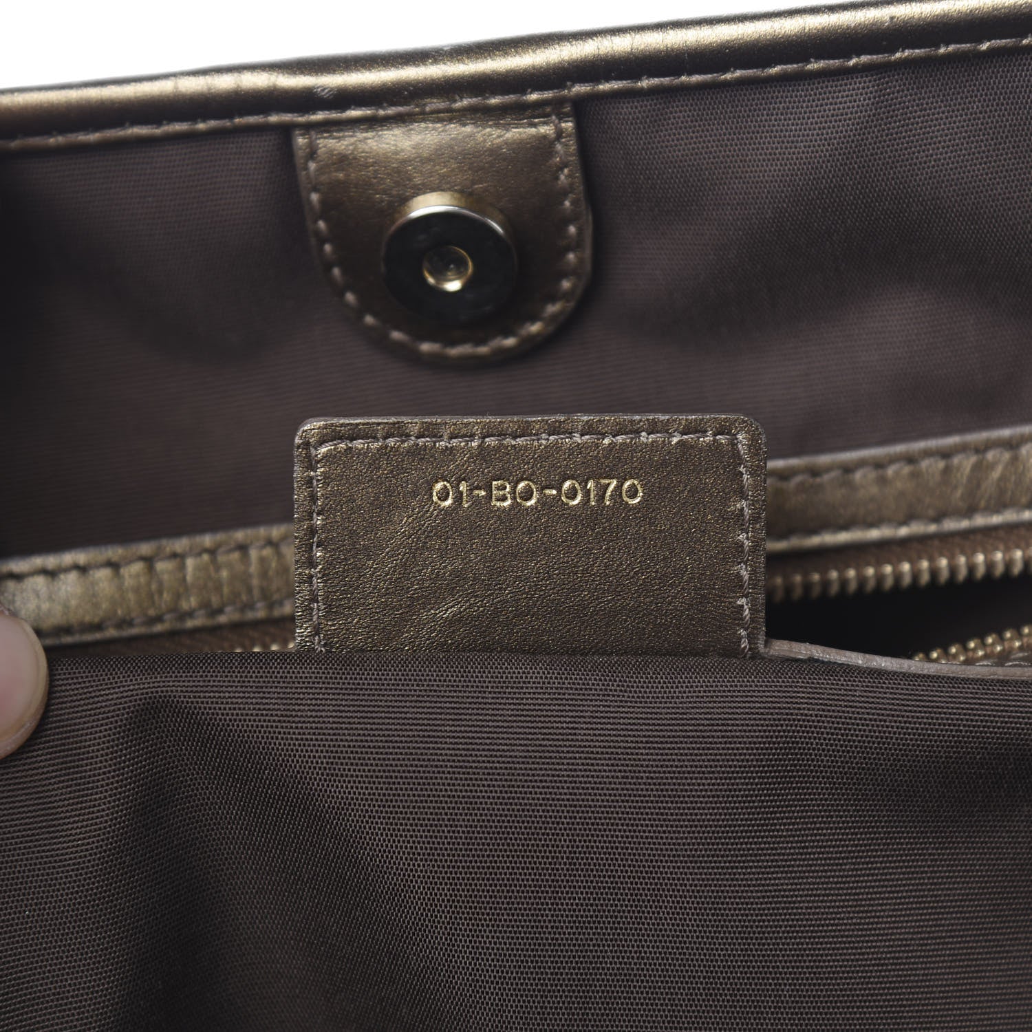Christian Dior Coated Canvas Cannage Medium Panarea Tote Bronze 6 of 11