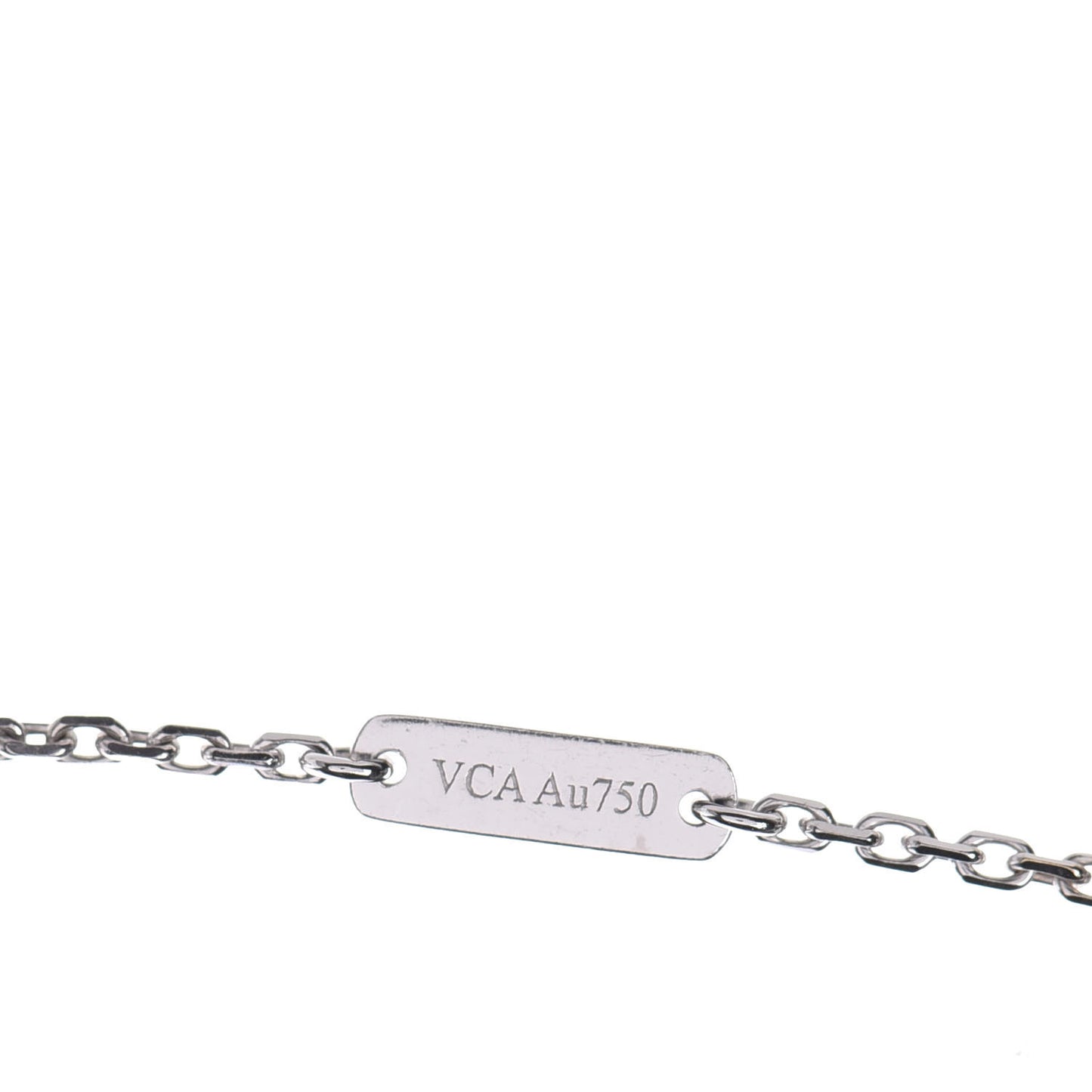 18K White Gold Diamond Small Lotus Pendant Necklace
